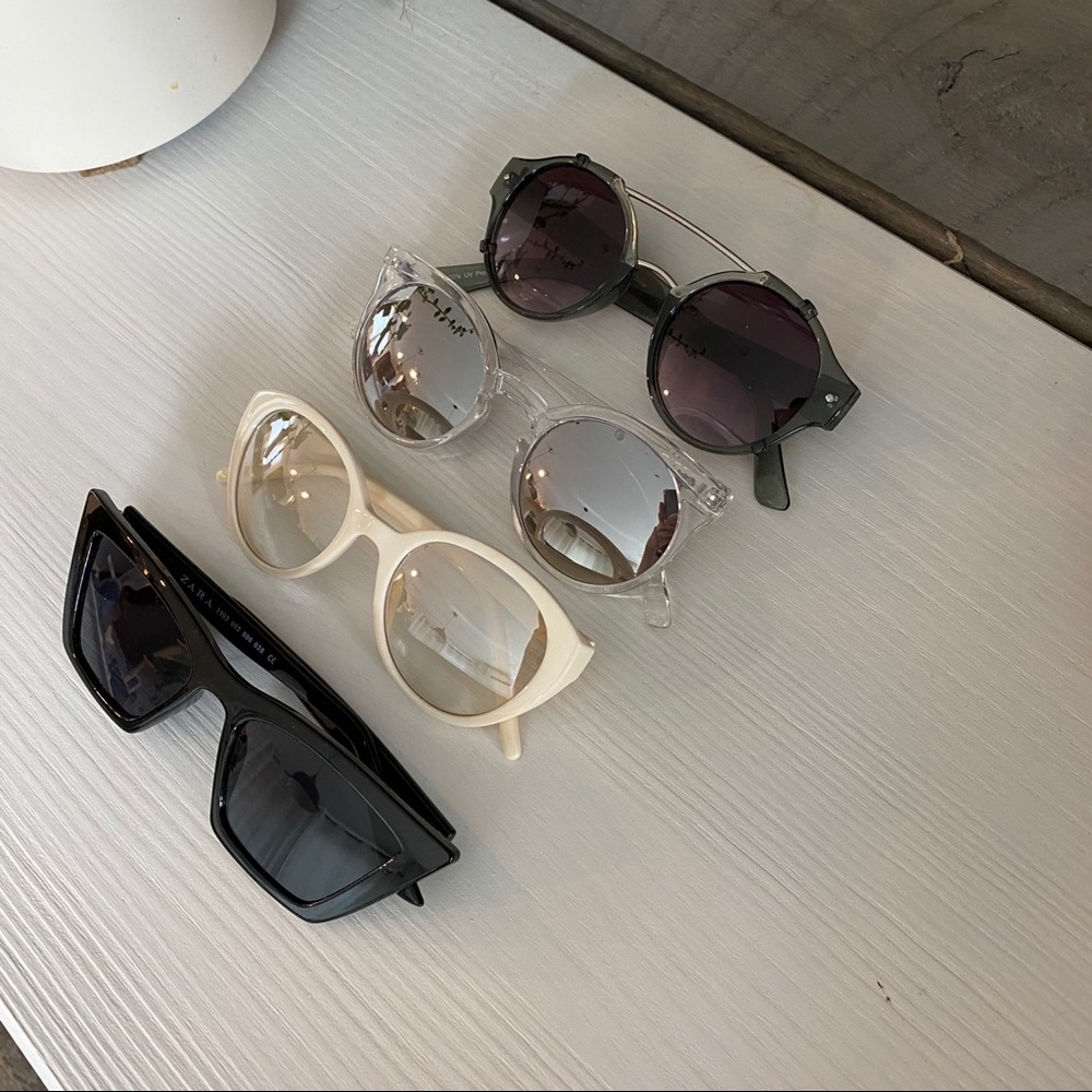 SOLD. 4 pairs! Zara Square Cat Eye + 3 Free - Picture 3 of 16